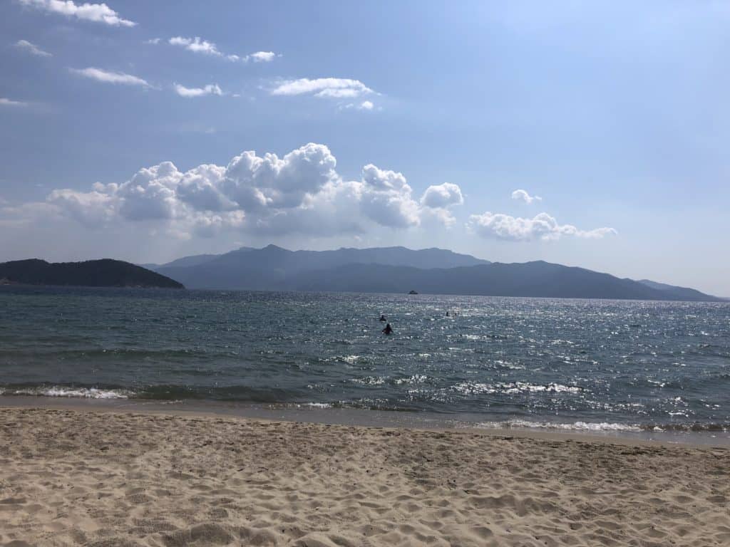 A beach in Kavala, Greece