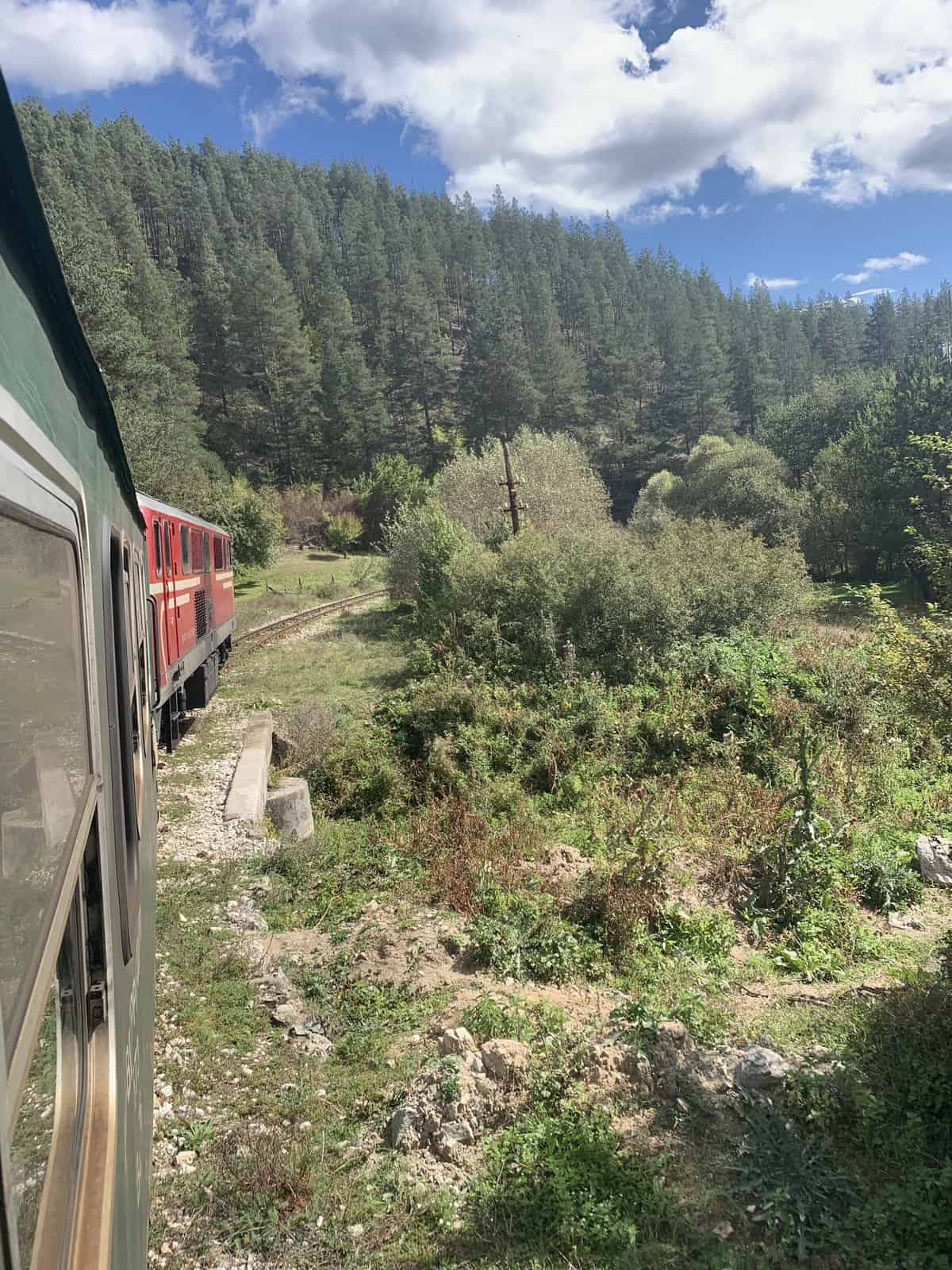 Traveling by train in the mountains is one of the cheapest ways to travel in Bulgaria.