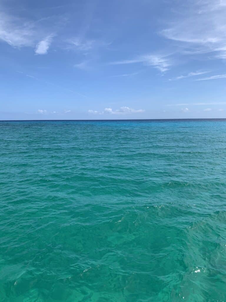 calm blue-green water