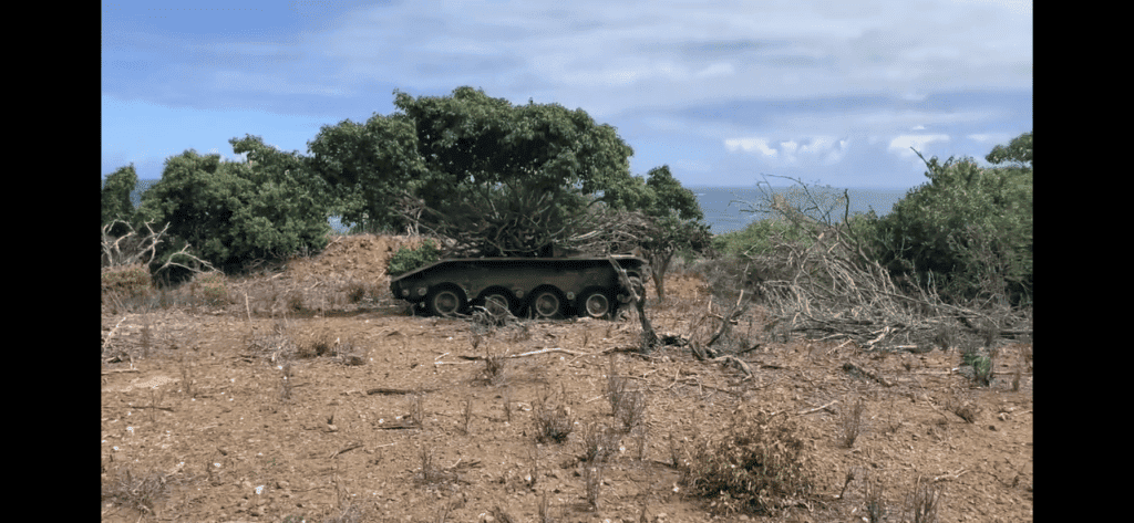 an abandoned tank on Culebrita island