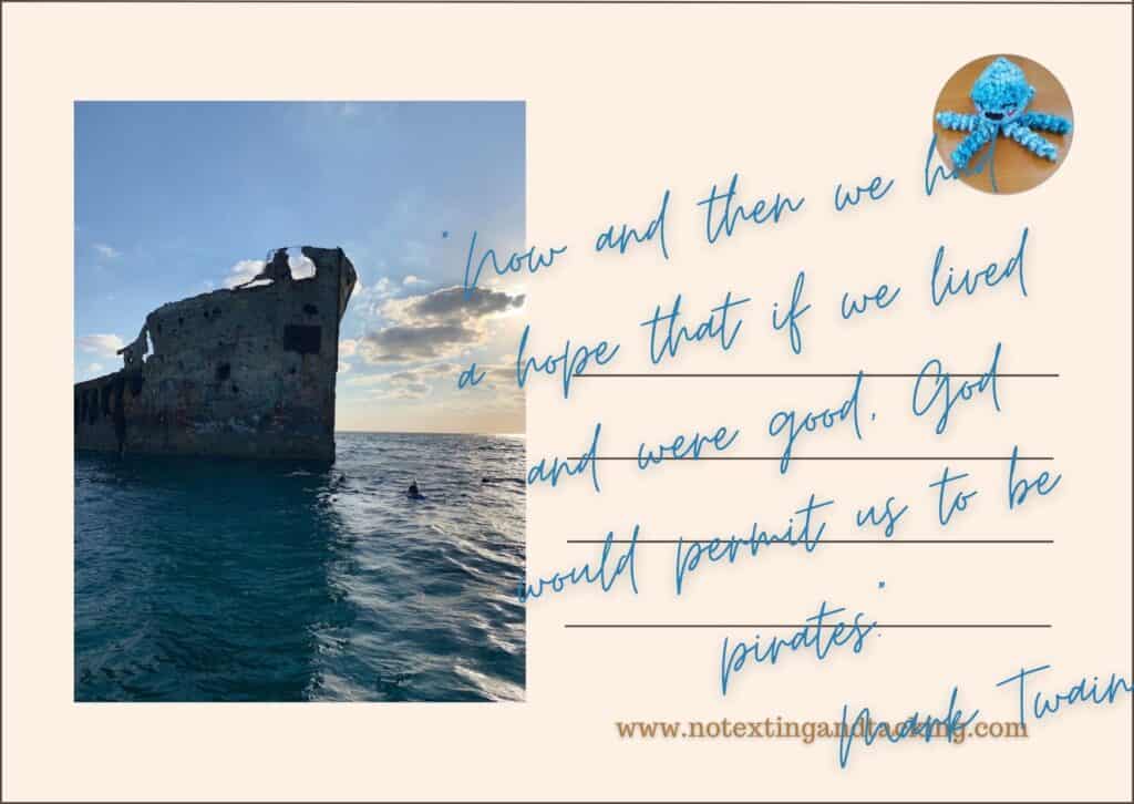 pirates sailing quotes postcard
