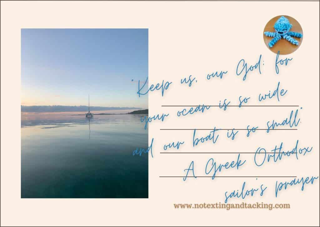 spiritual sailing quotes postcard
