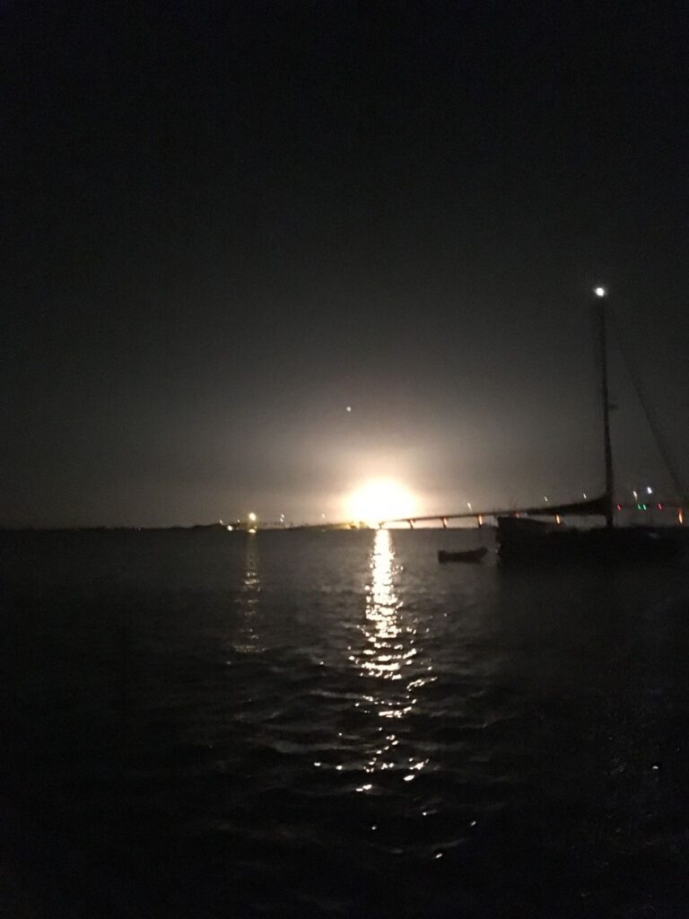 Titusville marina rocket launch